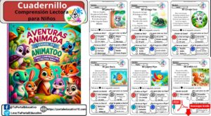 Aventuras Animadas: Cuadernillo de Comprensión Lectora para Niños