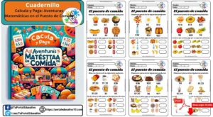 Calcula y Paga Aventuras Matemáticas en el Puesto de Comida
