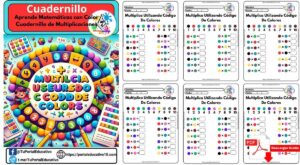 Aprende Matemáticas con Color Cuadernillo de Multiplicaciones con Códigos Cromáticos