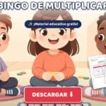 Bingo de Multiplicaciones para Niños: Cuadernillo PDF Gratis para Imprimir