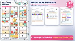 Bingo para Imprimir: Cartones, Tablero y Fichas (PDF Gratis)