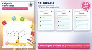 Caligrafía de Palabras: Cuadernillo con Pautas en PDF Gratis