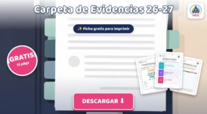 Carpeta de Evidencias: Portadas, Separadores y Registros 26-27 (PDF Gratis)