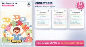 Cuadernillo de los Conectores (Nexos) para Niños: PDF Gratis para Imprimir