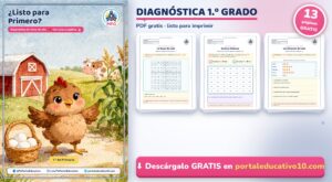 Diagnóstico de Primer Grado: Cuadernillo PDF Gratis para Imprimir (Regreso a Clases)