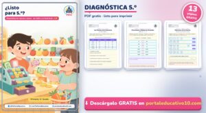 Diagnóstico de Quinto Grado: Cuadernillo PDF Gratis para Imprimir (Regreso a Clases)