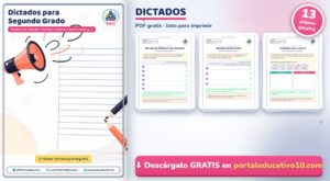 Dictado de Palabras y Dictados para Segundo Grado: Cuadernillo en PDF Gratis para Imprimir