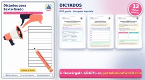 Dictados para Sexto Grado: Cuadernillo en PDF Gratis para Imprimir
