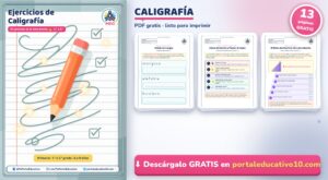 Ejercicios de Caligrafía para Niños por Edad: Cuadernillo por Niveles en PDF Gratis