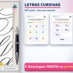 Letras Cursivas para Imprimir: Moldes del Abecedario (PDF Gratis)
