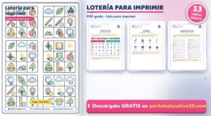 Lotería para Imprimir: Tableros y Cartas para Jugar (PDF Gratis)