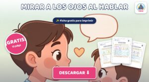 Mirar a los Ojos al Hablar para Niños con Autismo: Cuadernillo PDF Gratis para Imprimir