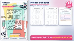 Moldes de Letras para Imprimir: Abecedario Completo (PDF Gratis)