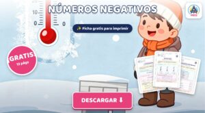 Cuadernillo de Números Negativos para Niños: Ejercicios PDF Gratis para Imprimir