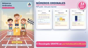 Números Ordinales para Niños: Cuadernillo PDF Gratis para Imprimir (1º, 2º, 3º…)