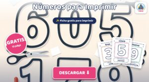 Números para Imprimir: Moldes Grandes del 0 al 9 (PDF Gratis)