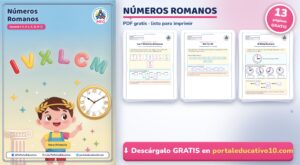 Números Romanos para Niños: Ejercicios y Tabla en PDF Gratis para Imprimir