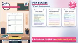 Plan de Clase: Formatos Sencillos para Cualquier Materia (PDF Gratis)