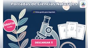 Portadas de Ciencias Naturales: 11 Diseños para Colorear (PDF Gratis)