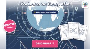 Portadas de Geografía para Cuadernos: 11 Diseños para Colorear (PDF Gratis)
