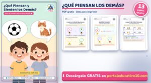 ¿Qué Piensan y Sienten los Demás? Teoría de la Mente para Niños con Autismo: Cuadernillo PDF Gratis