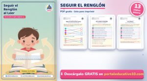 Seguir el Renglón al Leer para Niños con Dislexia: Cuadernillo PDF Gratis para Imprimir