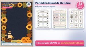 Periódico Mural de Octubre para Imprimir (PDF Gratis)