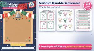 Periódico Mural de Septiembre para Imprimir: Kit Patrio (PDF Gratis)