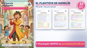 El Flautista de Hamelín: Cuento Completo + Cuadernillo