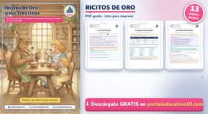 Ricitos de Oro y los Tres Osos: Cuento Completo + Actividades