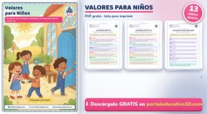Valores para Niños: 20 Valores con Ejemplos y Actividades