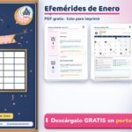 Efemérides de Enero para Imprimir: Tarjetas y Actividades