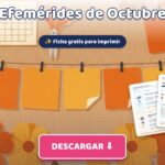 Efemérides de Octubre para Imprimir: Tarjetas, Calendario y Actividades (PDF Gratis)