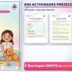 600 Actividades para Preescolar: el Mega Pack en PDF Gratis
