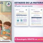 Estados de la Materia para Niños: Sólido, Líquido y Gas PDF