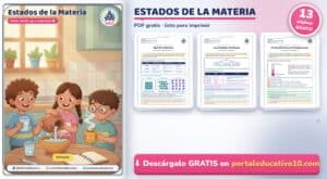 Estados de la Materia para Niños: Sólido, Líquido y Gas PDF