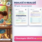 Realicé o Realizé: Cómo se Escribe, Regla y Ejercicios PDF