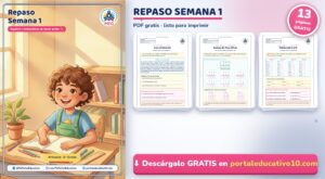 Repaso Semana 1 de Tercer Grado: Cuadernillo de Español y Matemáticas